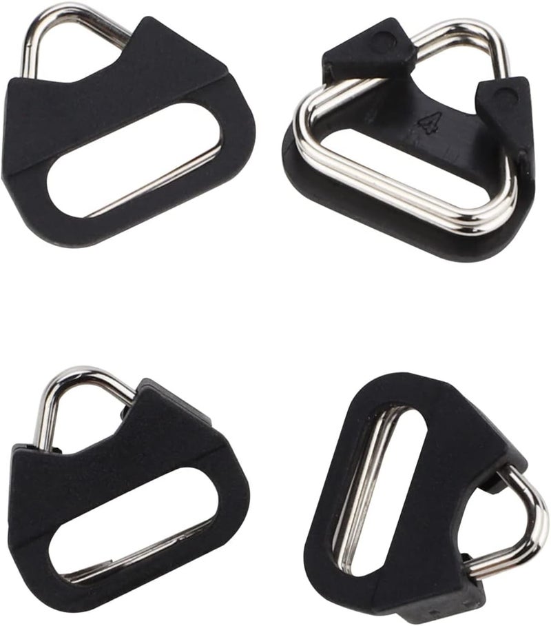 Leftfoto Stainless Steel Triangle Split Ring,Camera Strap Hook Lug Ring, with Plastic Cap,for Belt Hook Lanyard for Camera Shoulder Strap (4 pcs) - Image 1